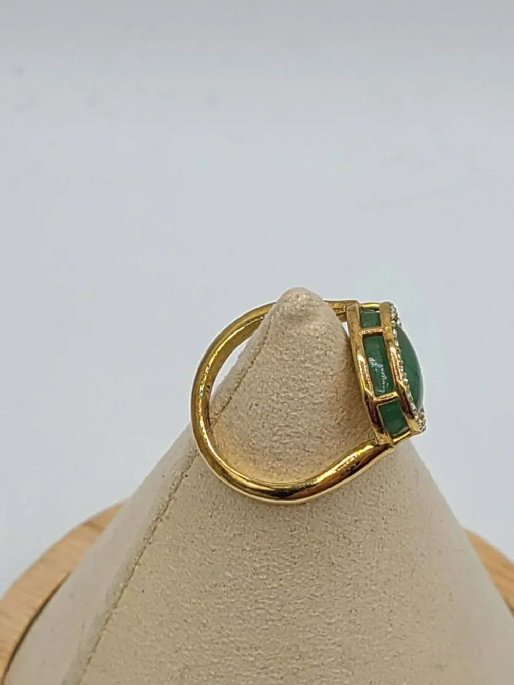 J Crew Jade  Color Stone Ring size 8